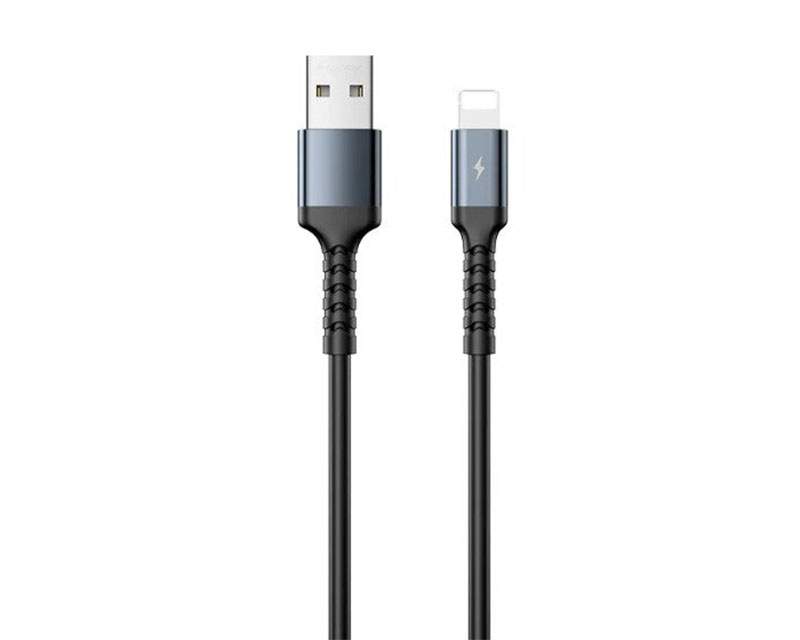 Kablovi, adapteri i punjači - RC-C008 iPhone USB Kabl 2.4A 1m crni - Avalon ltd