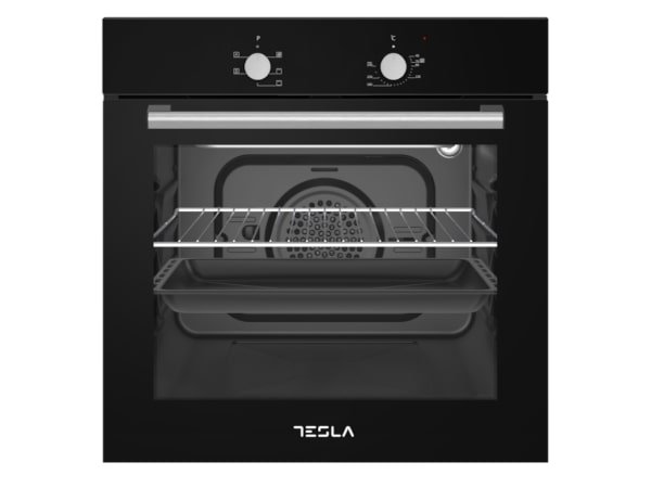 Veliki kućni aparati - Tesla BO300SB ugradna rerna, 5 funkcija, mehaničke komande, 56l, steam cleaner, black - Avalon ltd