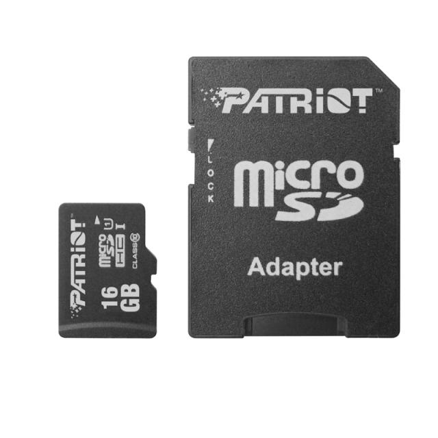 USB memorije i Memorijske kartice - PATRIOT MEMORY CARD 16GB MICRO SDHC/SDXC CLASS 10, SD ADAPTER - Avalon ltd