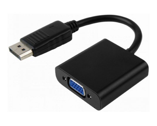 Kablovi, adapteri i punjači - ADAPTER DISPLAYPORT (m) -VGA D-SUB (f) CRNI - Avalon ltd