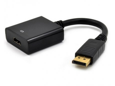 Kablovi, adapteri i punjači - E-GREEN ADAPTER DISPLAYPORT (M) - HDMI (F) CRNI - Avalon ltd