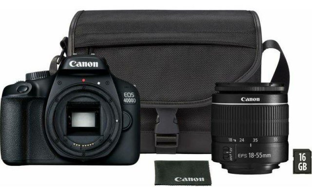 Digitalni foto aparati - Canon EOS 4000D + 18-55 DC III + Torba SB130 + SD 16GB - Avalon ltd