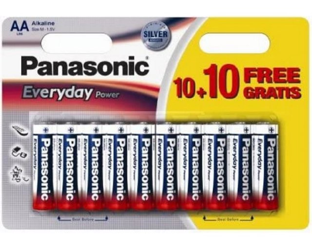 Baterije, UPS i oprema - PANASONIC BATERIJE LR6EPS/20BW AA 20 kom  - Avalon ltd