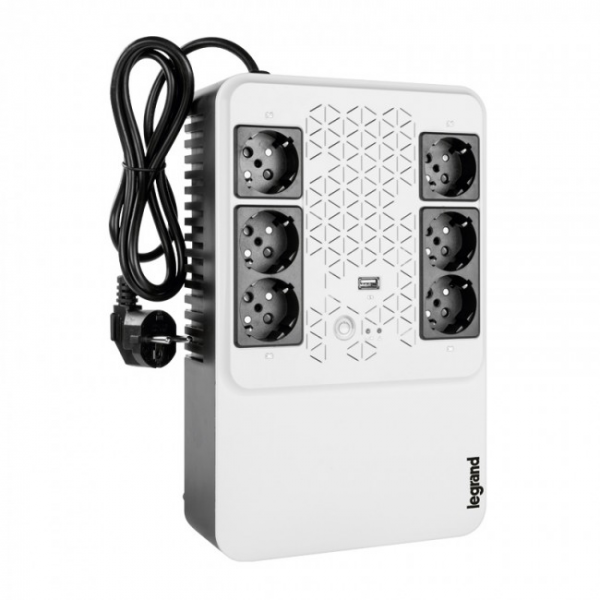 Baterije, UPS i oprema - LEGRAND UPS MULTIPLUG 600 LINE INTERACTIVE 600VA - 360W 4+2 SCHUKO STANDARD OUTPUT SOCKETS,USB,1X9V/12AH BATTERY - Avalon ltd