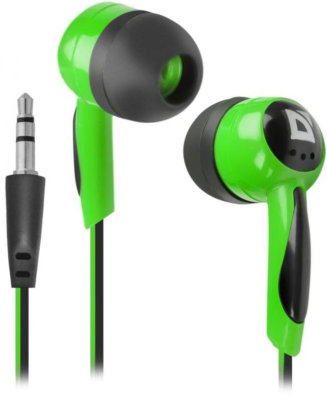 Računarske periferije i oprema - DEFENDER SLUSALICE BASIC 604  IN-EAR HEADPHONES BLACK+GREEN - Avalon ltd