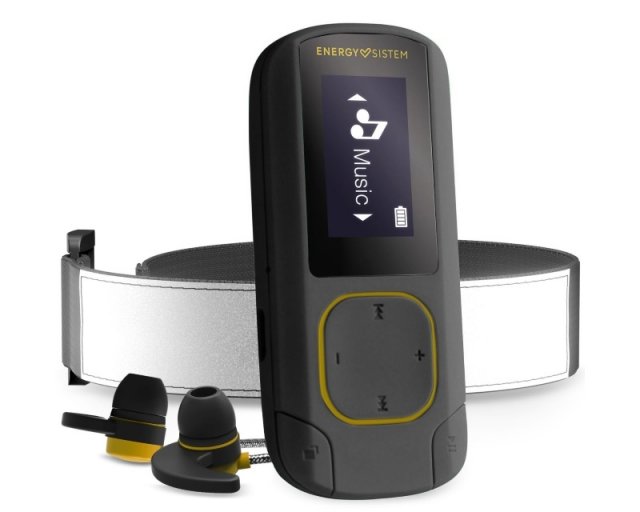 Radio, CD DVD player, Budilnici - ENERGY SISTEM MP3 16GB Clip Bluetooth Sport Amber player žuti - Avalon ltd