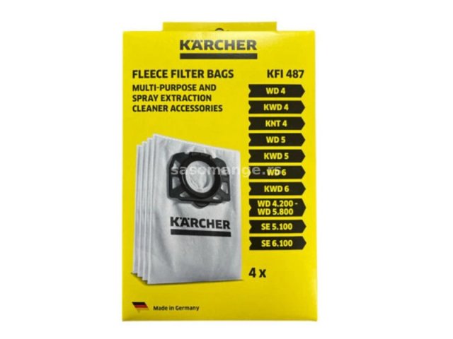 Mali kućanski aparati - KARCHER WD 4 Filcana kesa za usisivač KFI 487 - Avalon ltd