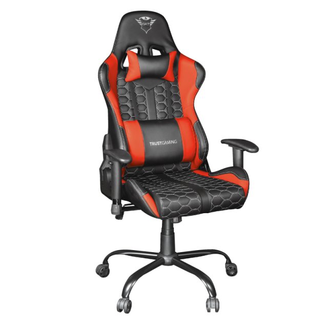 Gaming konzole i oprema - TRUST GXT 708R Resto Gaming Chair - Red, Max. weight 150 kg, Metal frame, Gas lift - Avalon ltd