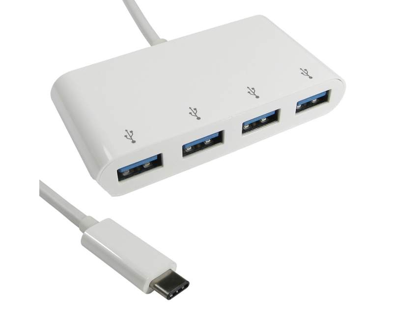 Računarske periferije i oprema - E-GREEN USB 3.1 tip C HUB 4port beli - Avalon ltd