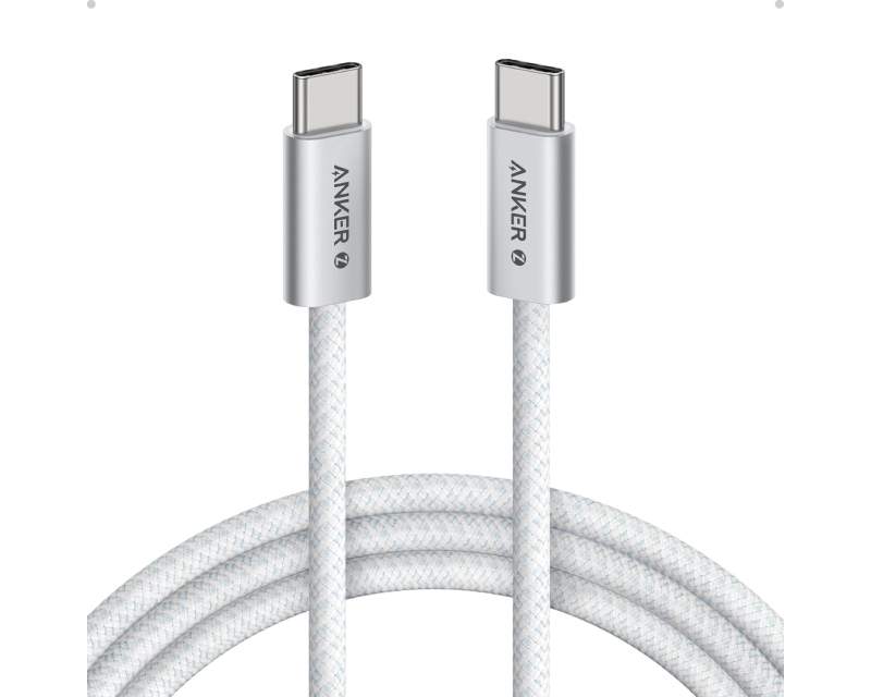 Kablovi, adapteri i punjači - ANKER Zolo USB tip-C kabl M/M 1m, za Apple, super brzo punjenje 240W/480Mbps, pleteni, beli - Avalon ltd