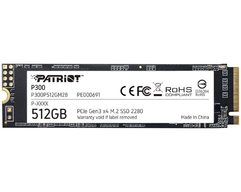 Računarske komponente - PATRIOT P300 512GB M.2 NVMe P300P512GM28 SSD - Avalon ltd