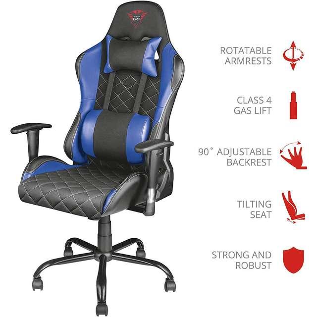 Gaming konzole i oprema - Trust GXT 707R Resto Gaming Chair - blue - Avalon ltd