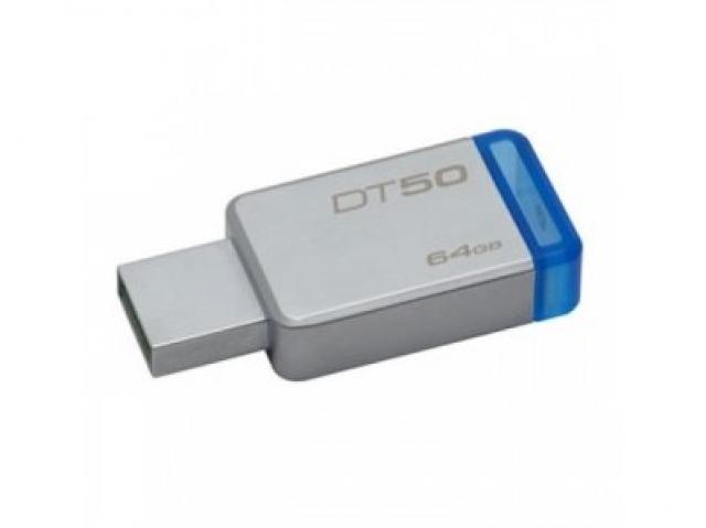 USB memorije i Memorijske kartice - Kingston 64GB DataTraveler 50, Metal casing, USB 3.1, lightweight - Avalon ltd