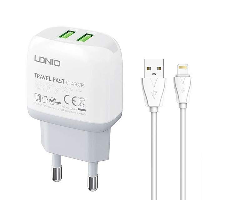 Kablovi, adapteri i punjači - Q229 USB/Tip C QC3.0 20W punjac + kabl iPhone - Avalon ltd