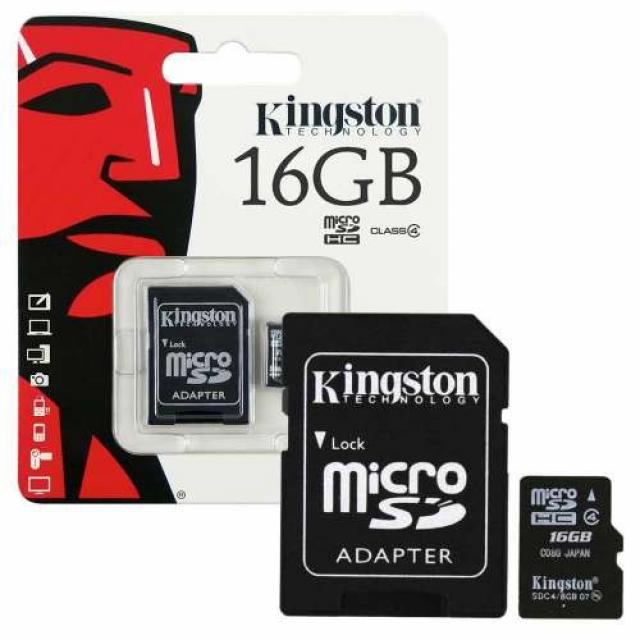 USB memorije i Memorijske kartice - Kingston Micro SD 16GB Class 4 with card reader - Avalon ltd