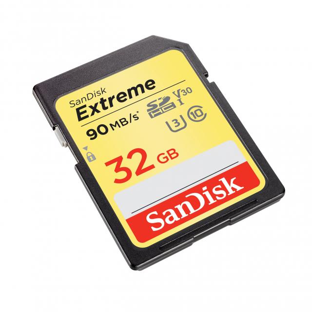 USB memorije i Memorijske kartice - SanDisk Extreme SDHC Card 32GB Class 10, U3, V30, Read/Write: 90 MB/s / 40 MB/s - Avalon ltd