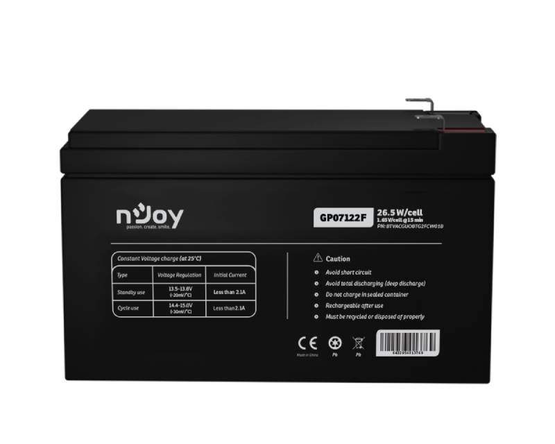 Baterije, UPS i oprema - NJOY GP07122F baterija za UPS 12V 7Ah (BTVACGUOBTG2FCW01B) - Avalon ltd