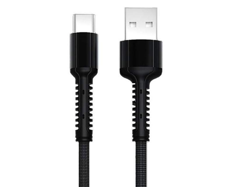 Kablovi, adapteri i punjači - LS64 Tip C USB Kabl 2.4A 2m crni - Avalon ltd