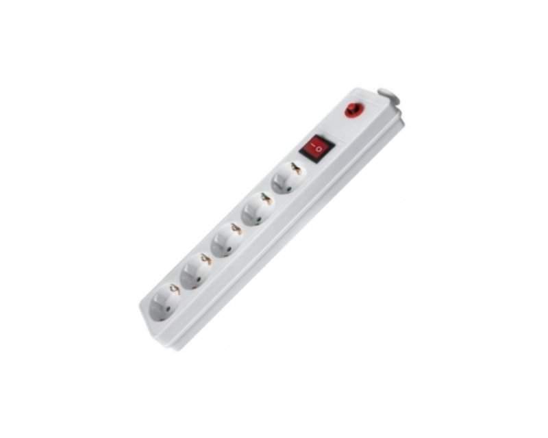 Kablovi, adapteri i punjači - FAST ASIA Produžni kabl 5r/5m sa prekidačem i zaštitom 3x1.5mm2 (Linkom) - beli - Avalon ltd