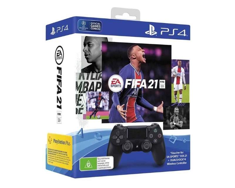 Gaming konzole i oprema - DualShock 2 Wireless crni controller za PlayStation 4 + FIFA 21 - Avalon ltd