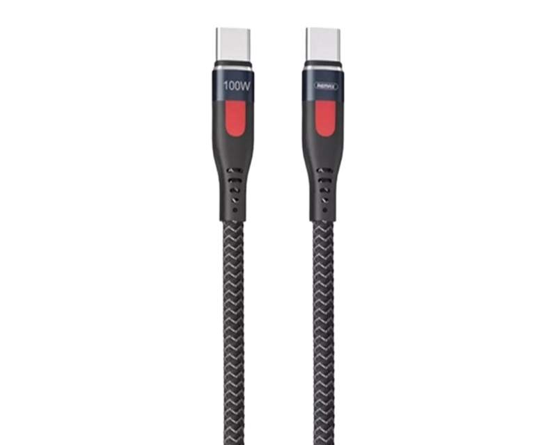 Kablovi, adapteri i punjači - REMAX DATA kabl Lesu FC 100W RC-187c Tip C na Tip C crni - Avalon ltd