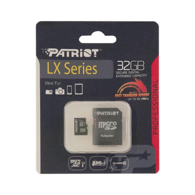 USB memorije i Memorijske kartice - PATRIOT MEMORY CARD 32GB MICRO SDHC/SDXC CLASS 10, SD ADAPTER - Avalon ltd