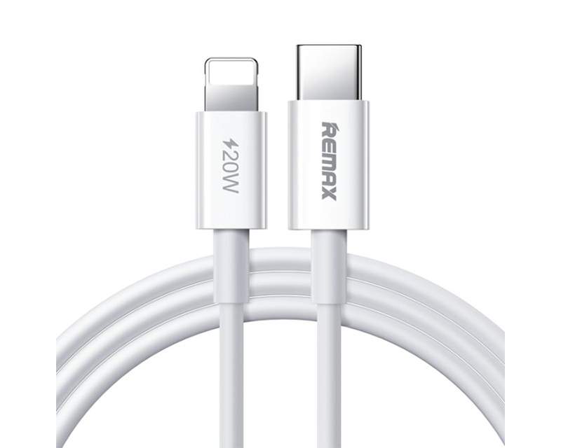 Kablovi, adapteri i punjači - REMAX DATA kabl RCC-026 30W Tip C na Lightning beli - Avalon ltd