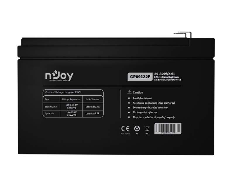 Baterije, UPS i oprema - NJOY GP09122F baterija za UPS 12V 9Ah (BTVACIUOCTO2FCW01B) - Avalon ltd