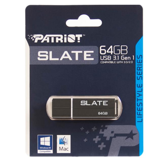USB memorije i Memorijske kartice - PATRIOT FLASH DRIVE 64GB USB 3.1 SLATE BLACK - Avalon ltd