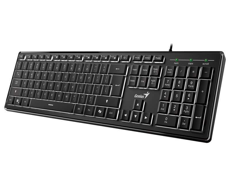 Računarske periferije i oprema - GENIUS SlimStar 820 USB US crna tastatura - Avalon ltd