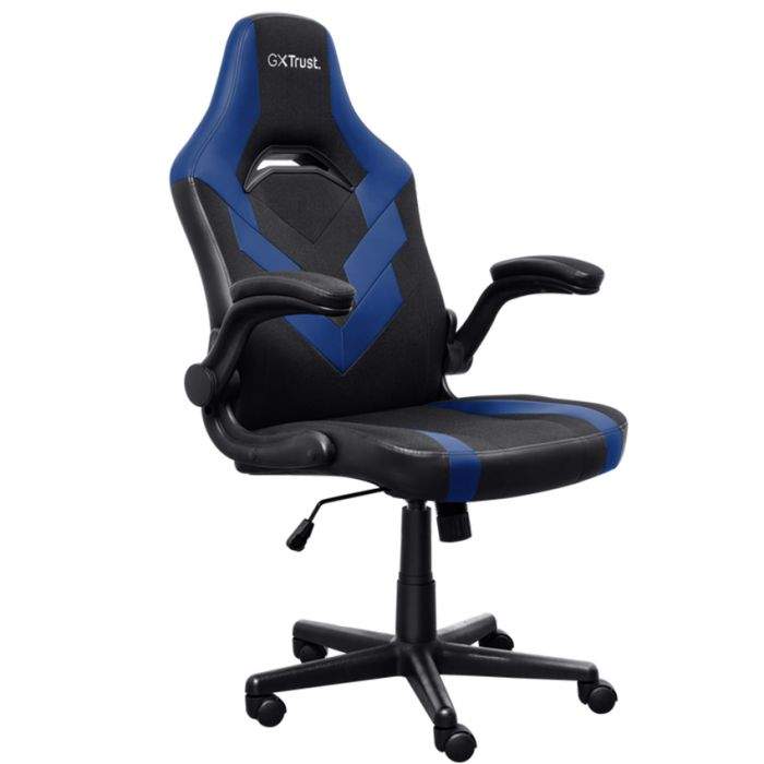 Gaming konzole i oprema - TRUST GXT 703B Riye Comfortable adjustable gaming chair,flip-up armrests,Max weight 140kg,Blue - Avalon ltd