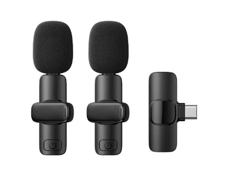 Računarske periferije i oprema - REMAX K10 Bežični mikrofon 2u1 USB Tip-C crni - Avalon ltd