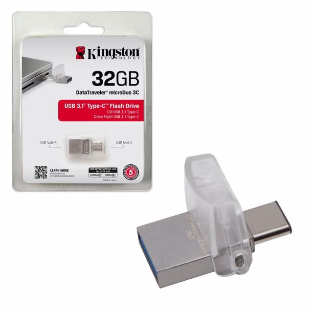 USB memorije i Memorijske kartice - Kingston 32GB DataTraveler microDuo, 2-in-1 micro USB TypeC Flash USB 3.1 - Avalon ltd