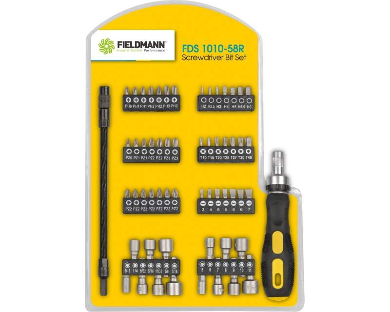 Alati - FIELDMANN FDS 1010-58R Set bitova sa odvijačem - Avalon ltd