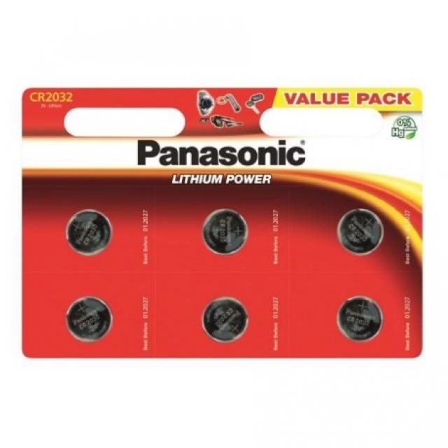 Baterije, UPS i oprema - PANASONIC BATERIJE CR-2032EL/6BP / 1 kom - Avalon ltd