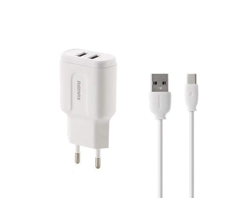 Kablovi, adapteri i punjači - RP-U22 Dual USB 2.4A Micro USB Fast Charging punjac bijeli - Avalon ltd