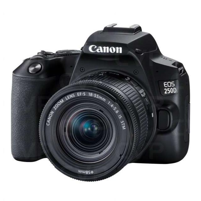 Digitalni foto aparati - Canon EOS 250D + 18-55 f/4-5.6 IS STM, 24.1 MP, 4K video, Wi-Fi - Avalon ltd
