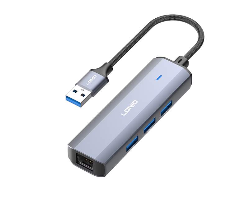 Računarske periferije i oprema - LDNIO DS-124U Multifunkcionalni adapter 4 in 1 sivi - Avalon ltd