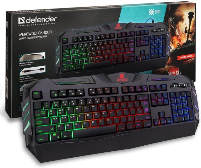 Računarske periferije i oprema - TASTATURA WEREWOLF GK-120DL WIRED GAMING  EN, RGB, 19 ANTI-GHOST - Avalon ltd